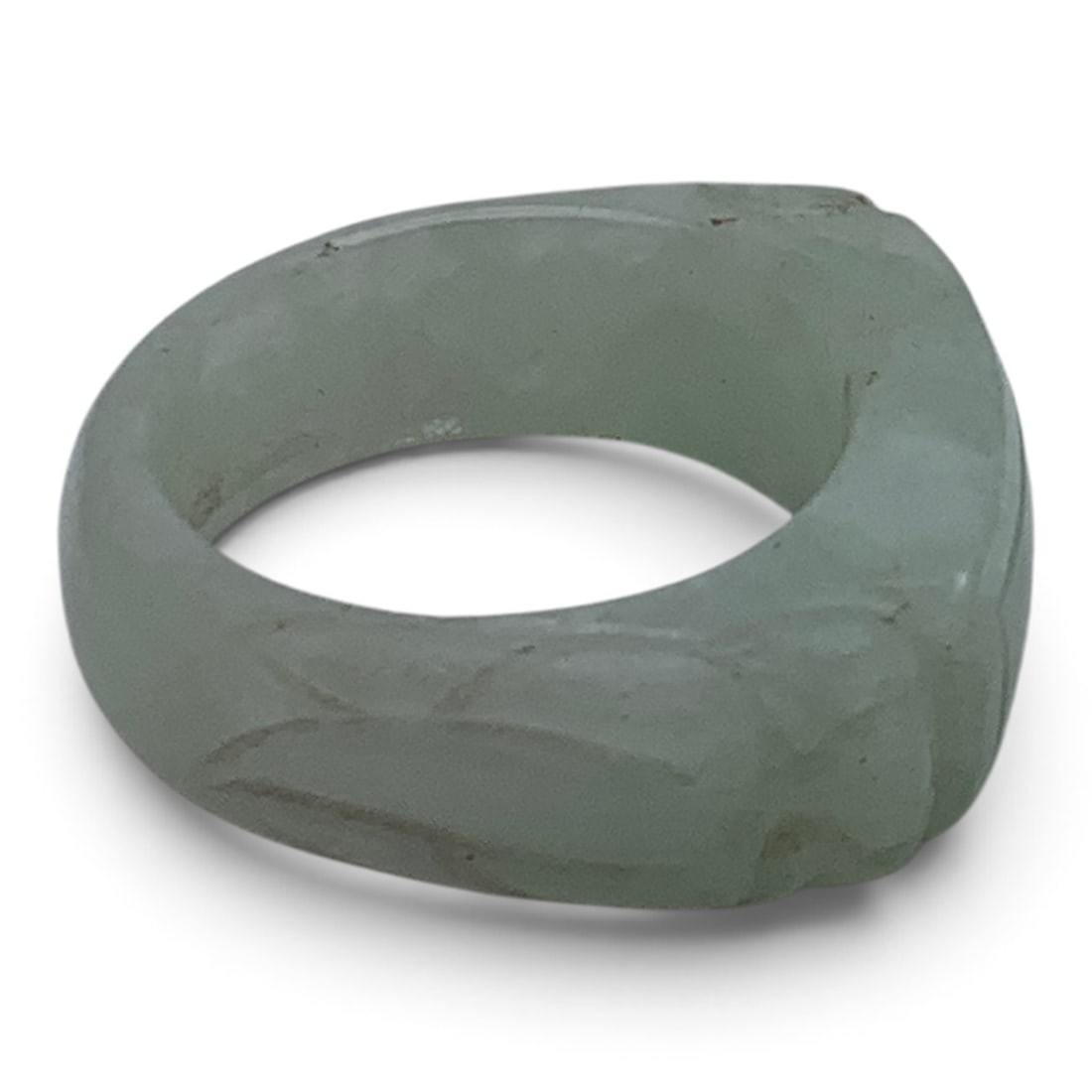 Carved Chinese Jade Ring - 5