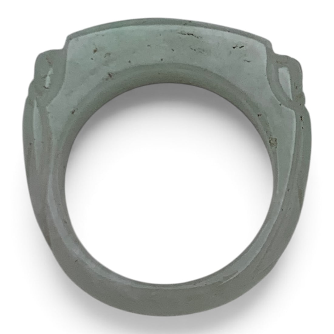 Carved Chinese Jade Ring - 7