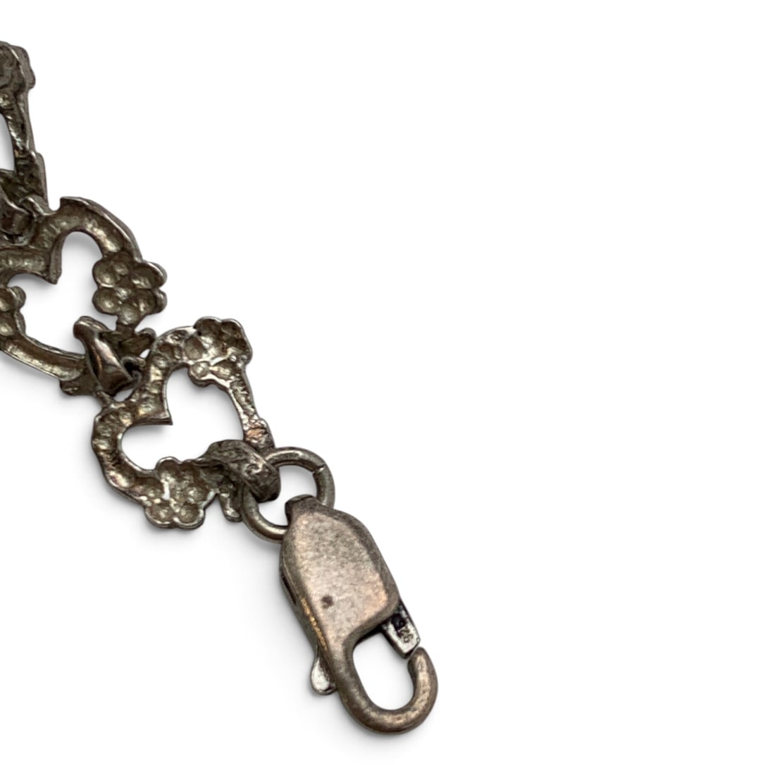 Sterling Silver Heart Bracelet - 8