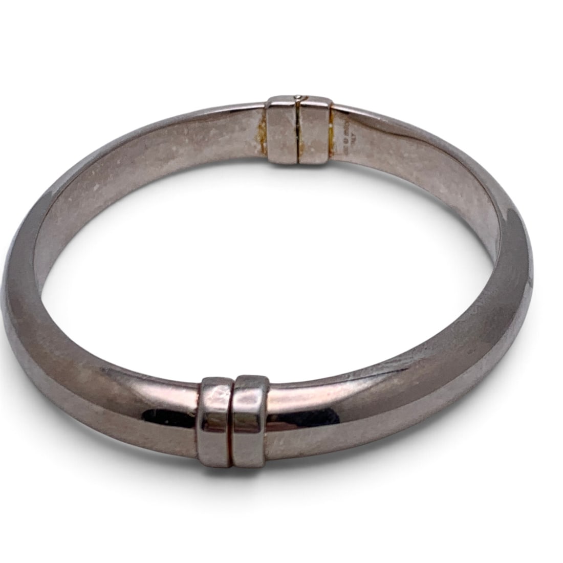 Sterling Silver Italian Hinge Bracelet - 4
