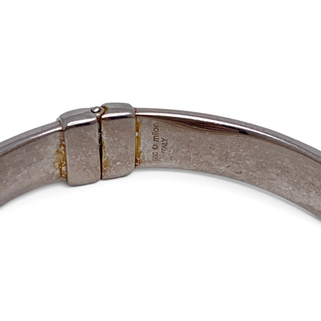 Sterling Silver Italian Hinge Bracelet - 6