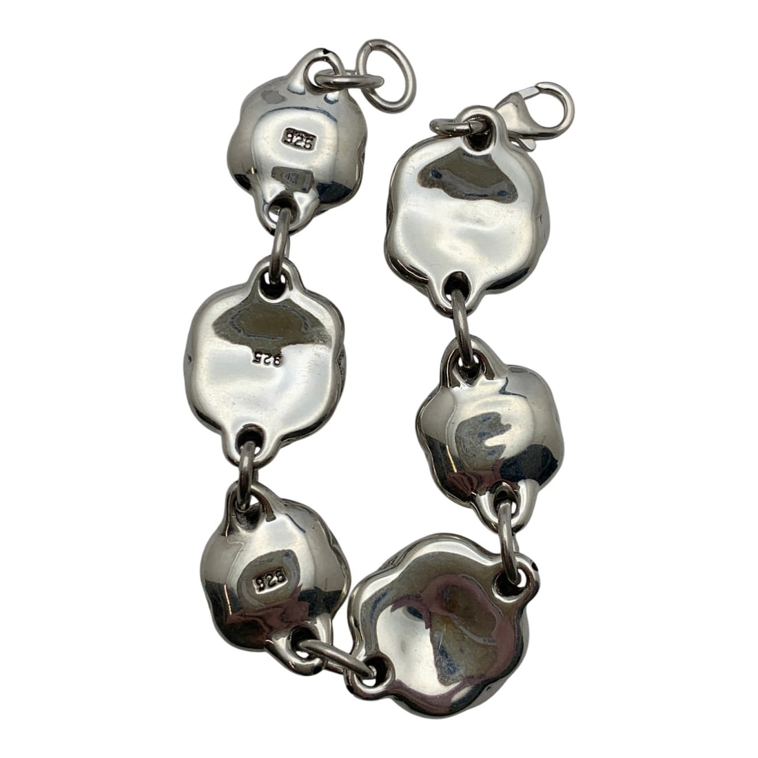 Sterling Silver Rose Bracelet - 7
