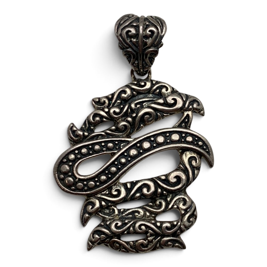 Sterling Silver Textured Pendant - 2