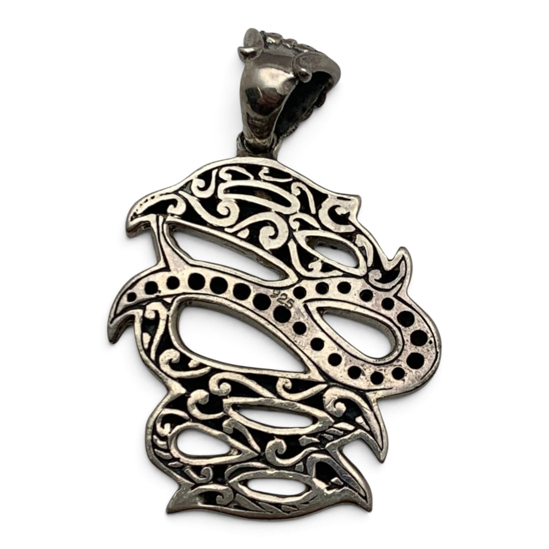 Sterling Silver Textured Pendant - 3
