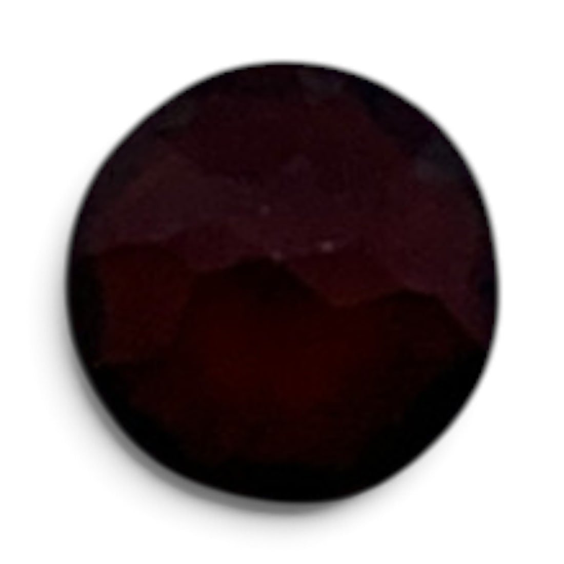Faceted Red Round Cut Garnet Gemstone - 2