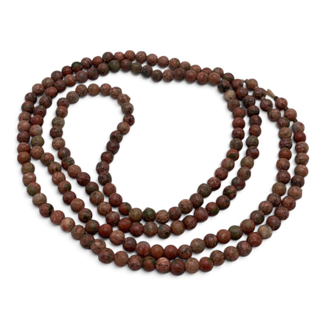 Round Japser Beaded Necklace - 7
