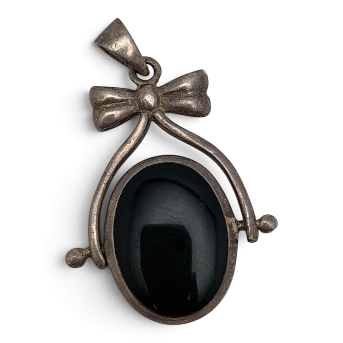 Vintage Silver Reversible Pendant - 2