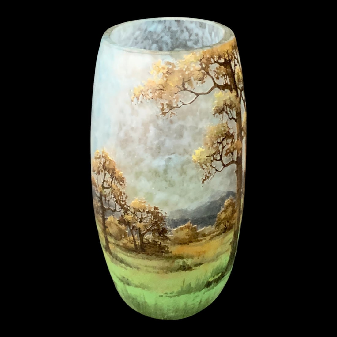 Circa. 1904 Nancy Daum Paysage Cameo Vase - 3