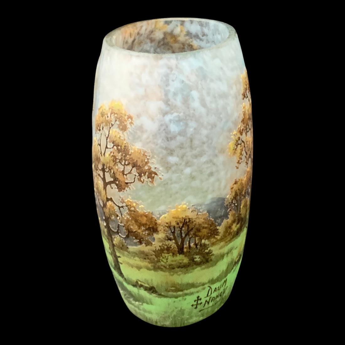 Circa. 1904 Nancy Daum Paysage Cameo Vase - 5