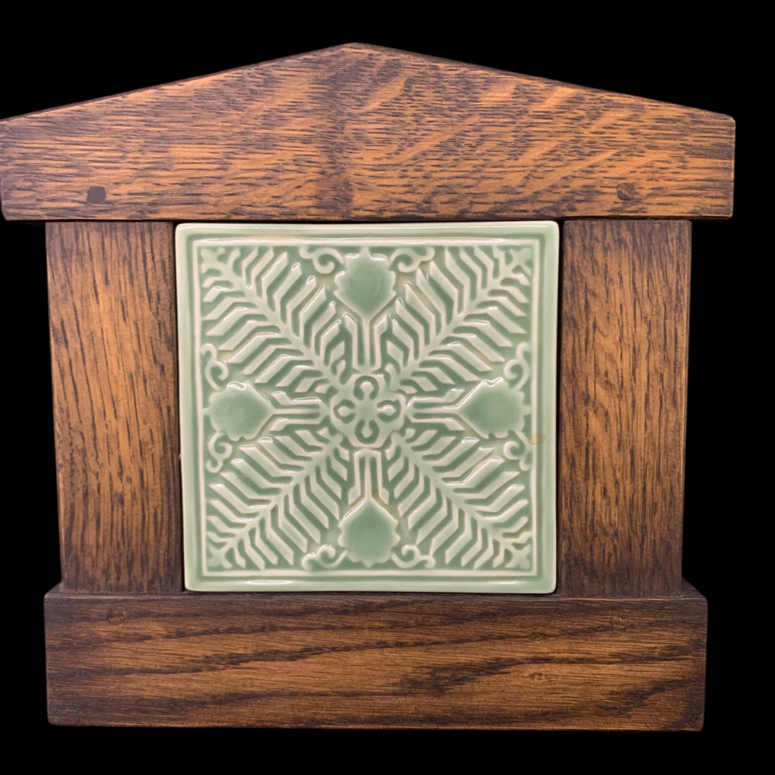 1954 Rookwood Pottery Trivet In A Wooden Frame (1 of 5)