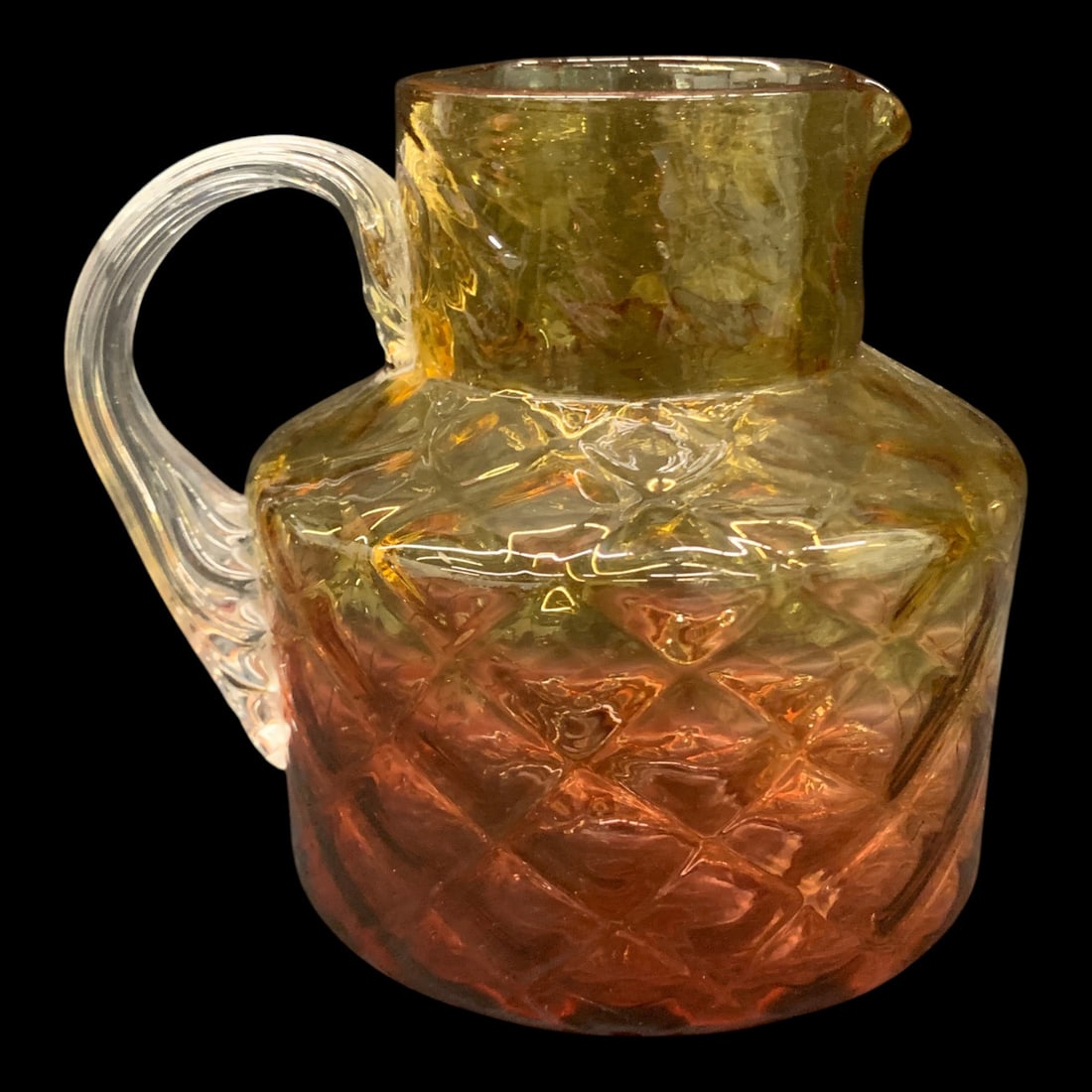 Antique Amberina Art Glass Pitcher (1 of 7)