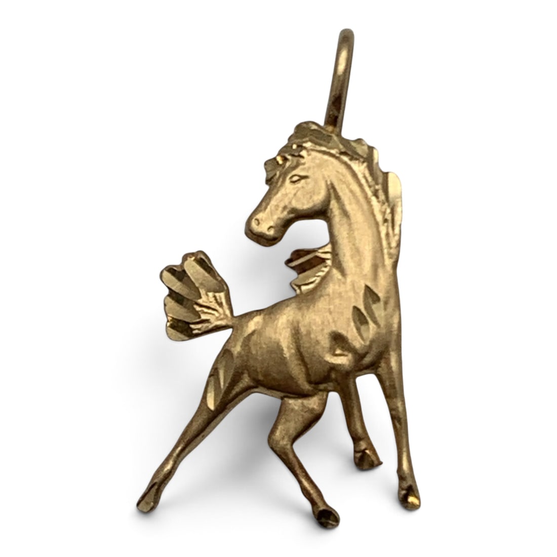 14k Yellow Gold Horse Pendant (1 of 5)