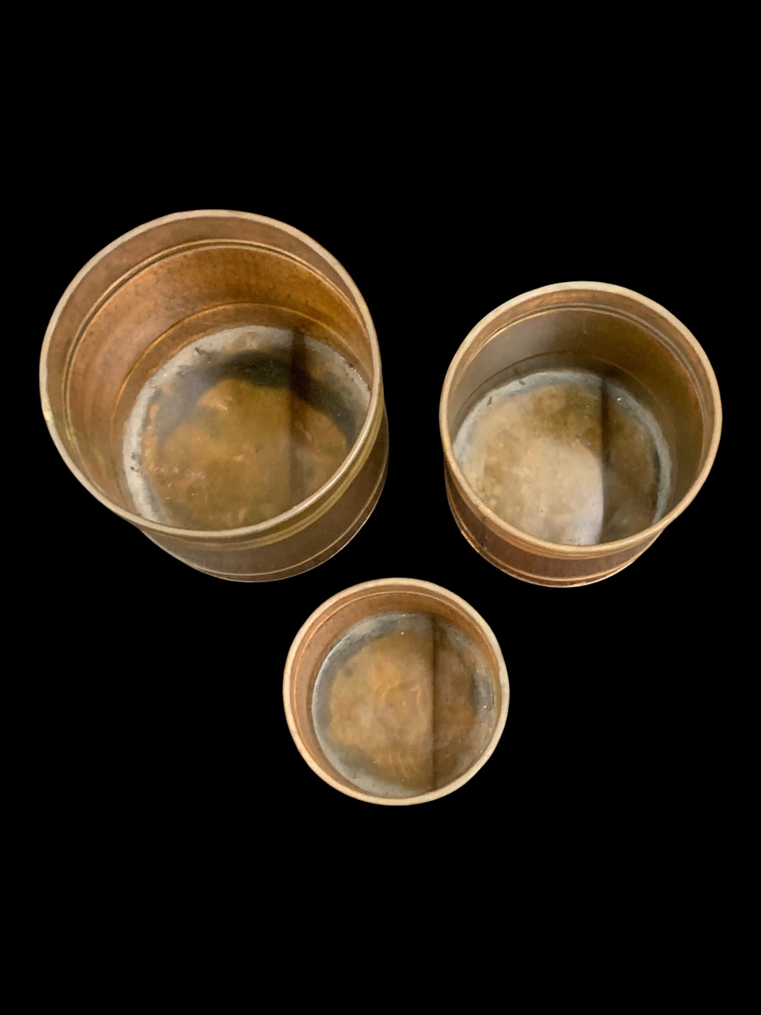 3 Vintage Copper Pots - 3