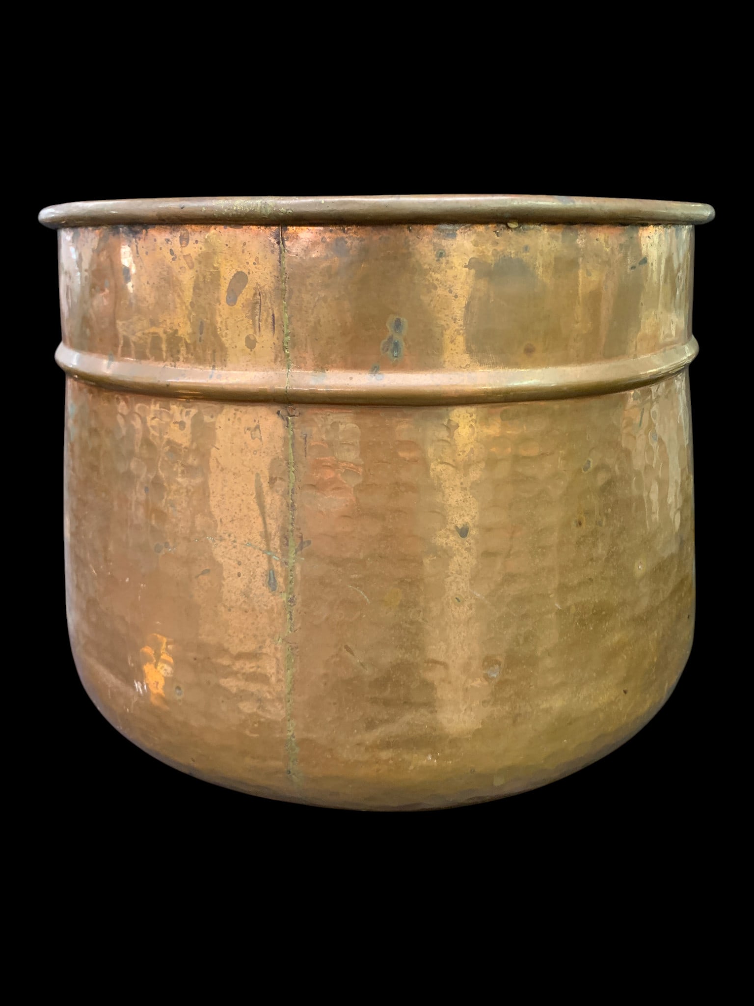 Large Vintage Copper Pot: Large Vintage Copper Pot10" Tall & 11 7/8" Diameter