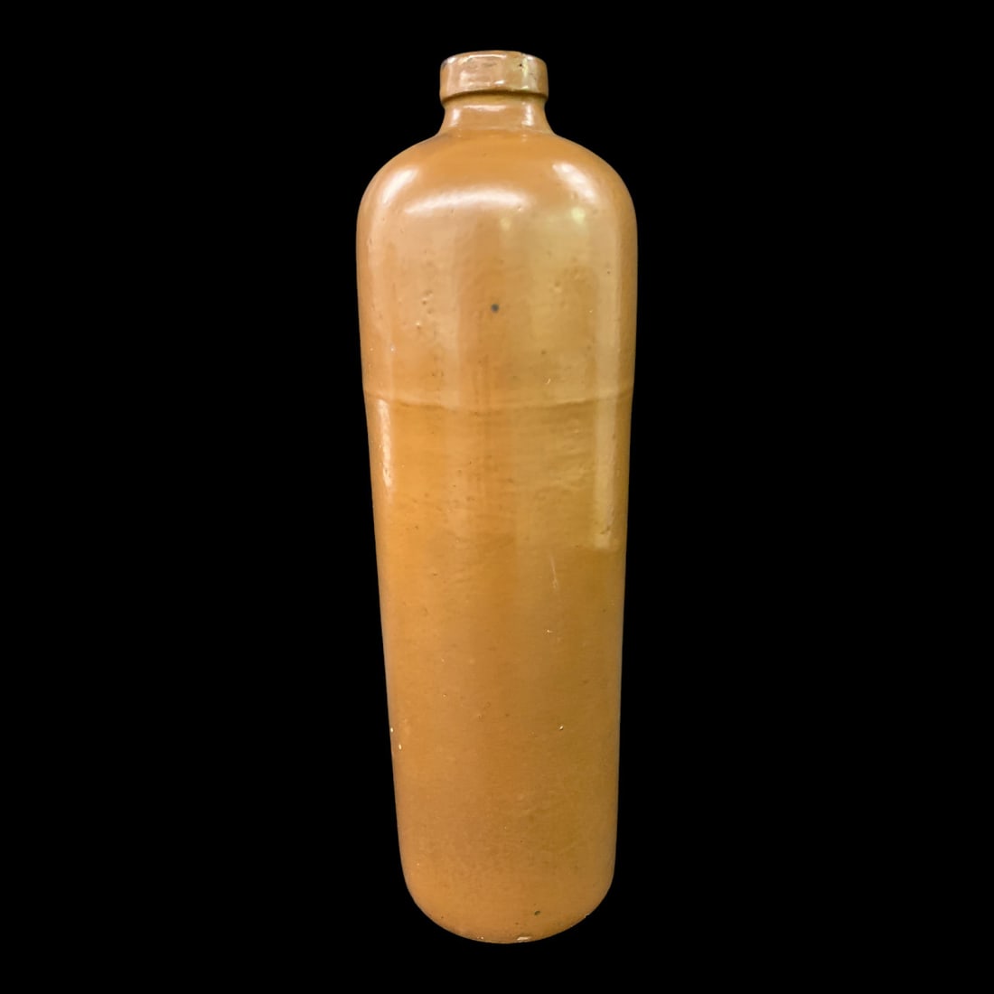 Antique Brown Stoneware Bottle - 2