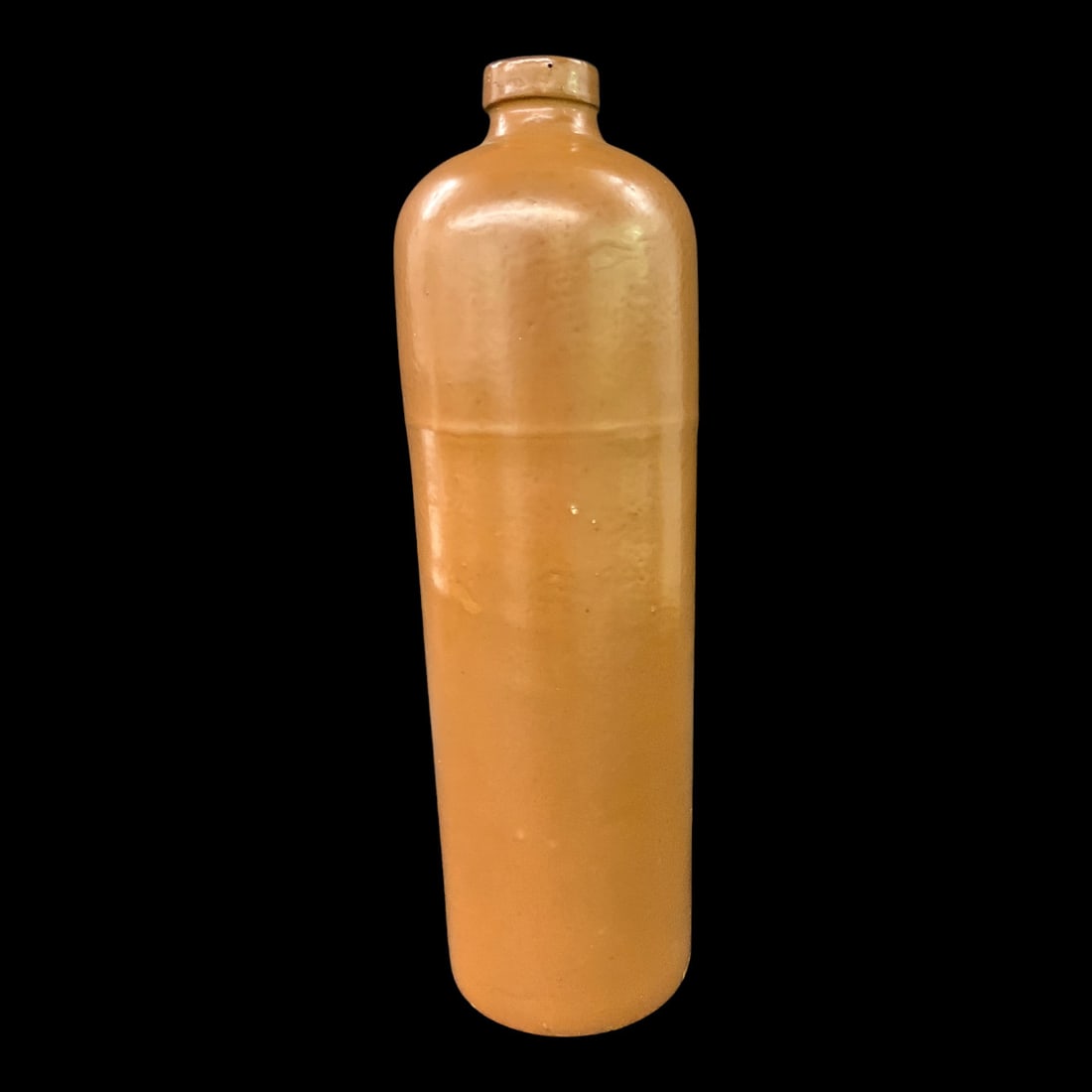 Antique Brown Stoneware Bottle - 3