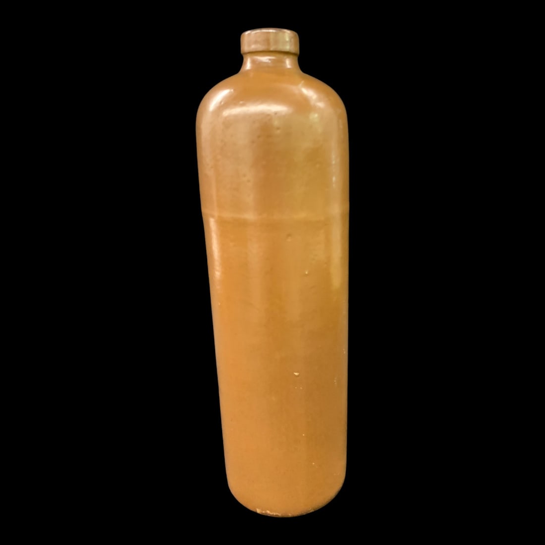 Antique Brown Stoneware Bottle - 4