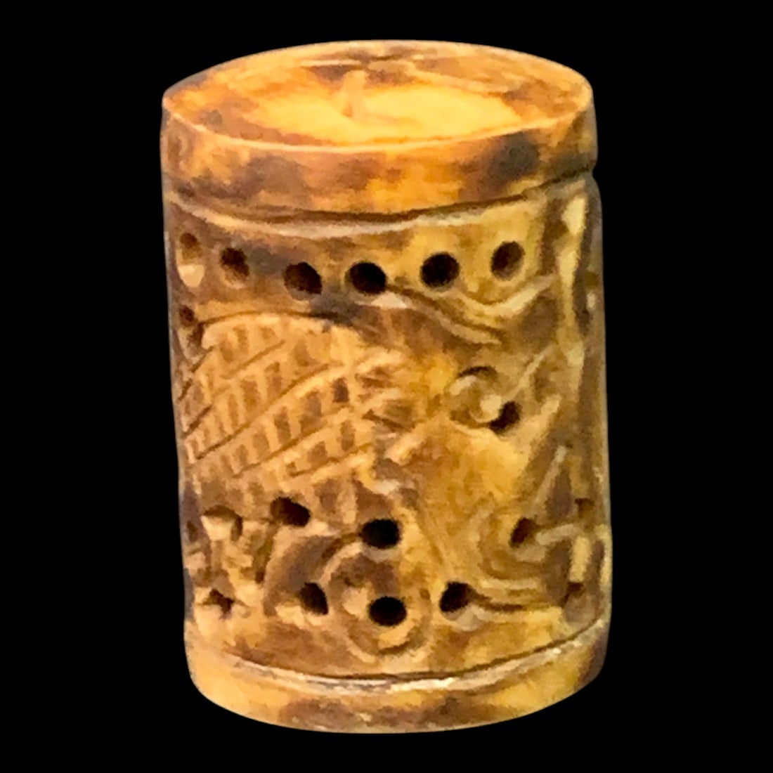 Hand-carved Bone Toggle - 2