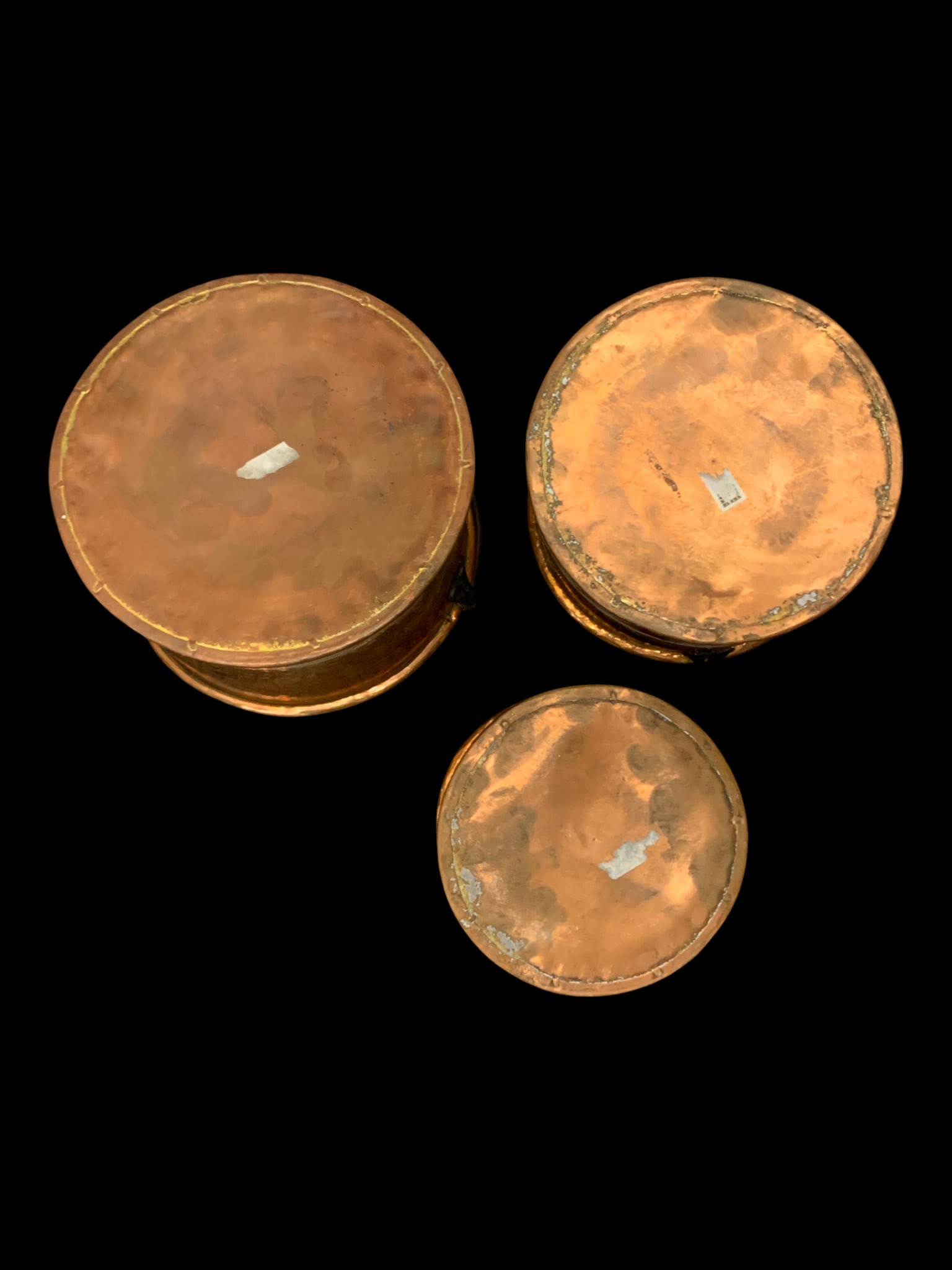 3 Vintage Copper Pots - 4