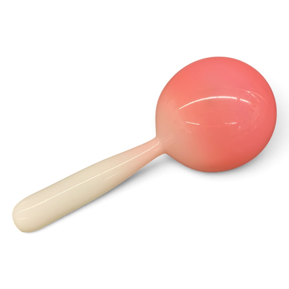 Vintage Peachblow Art Glass Sock Darner: Vintage Peachblow Art Glass Sock Darner Featuring A Glossy Shaded Glass Body5 1/2" Long