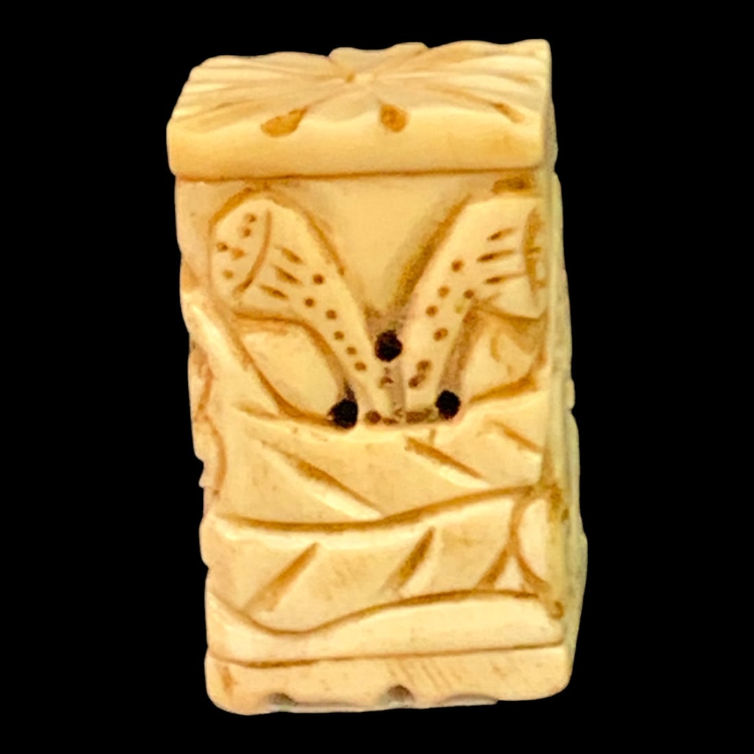 Hand-carved Bone Toggle - 3