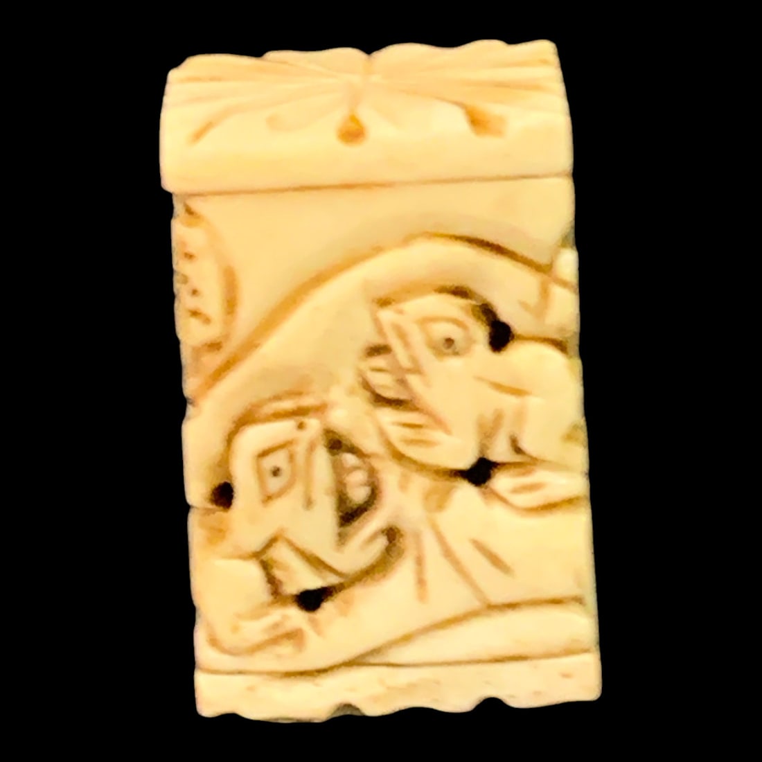 Hand-carved Bone Toggle - 4