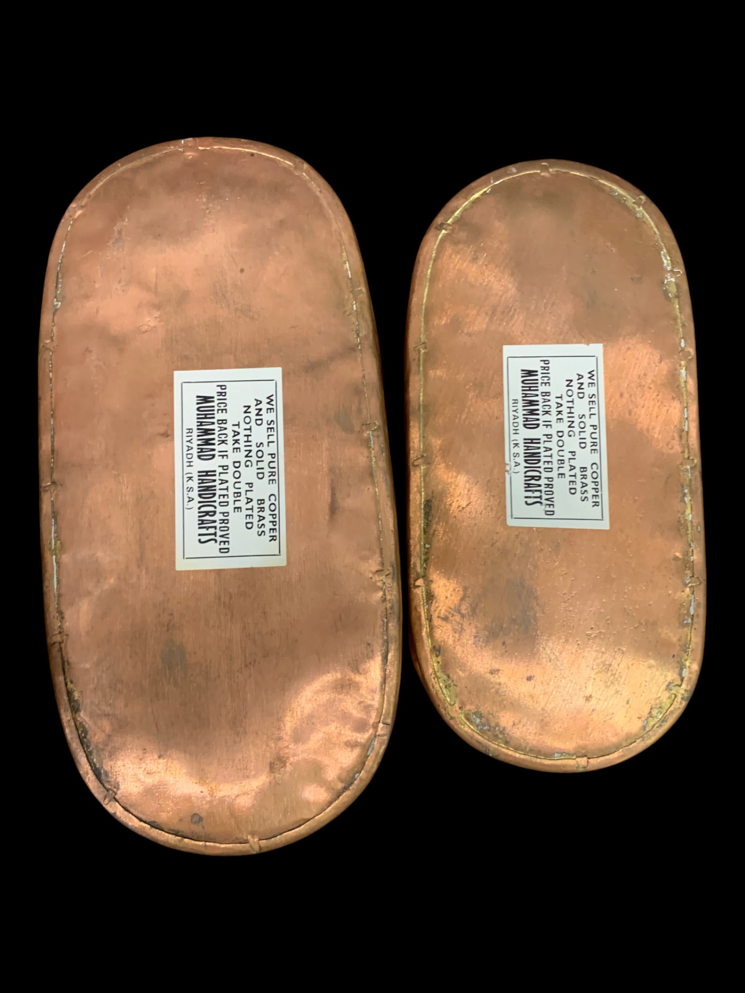 3 Vintage Copper Trough Pots - 6