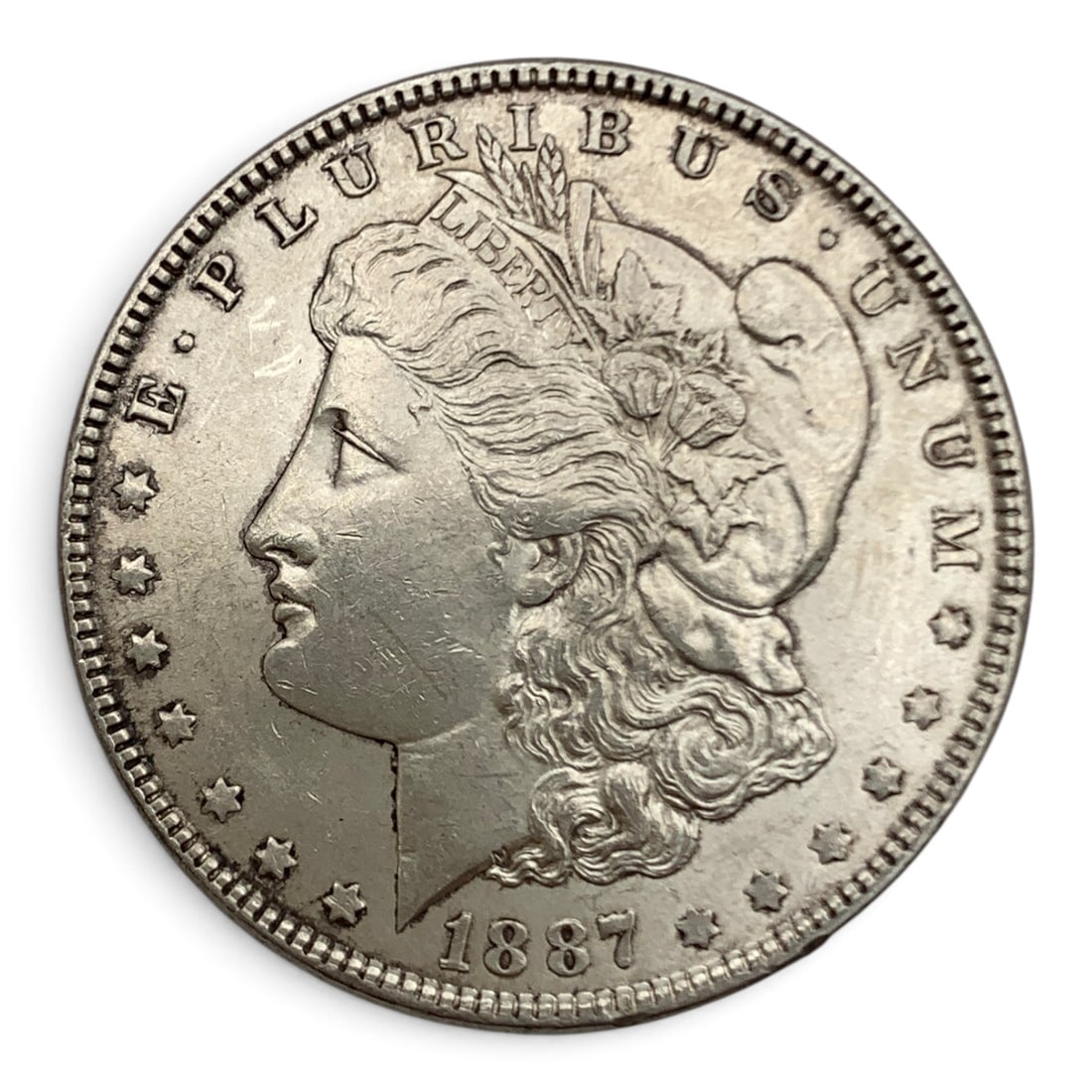1887 Morgan Silver Dollar: United States Of America ~ One Dollar90% Silver Content