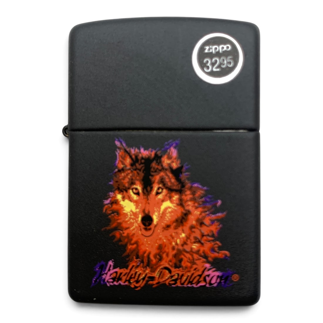 Vintage Zippo Harley- Davidson Lighter: Vintage Zippo Harley- Davidson Lighter In A Fitted Case