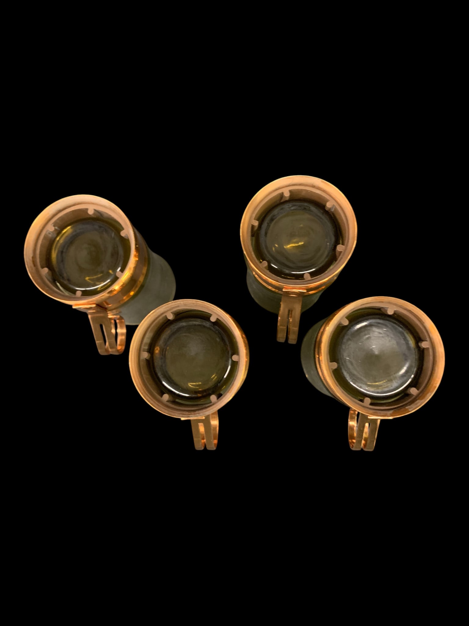 Handcrafted Hammered Copper Beverage Set - 3