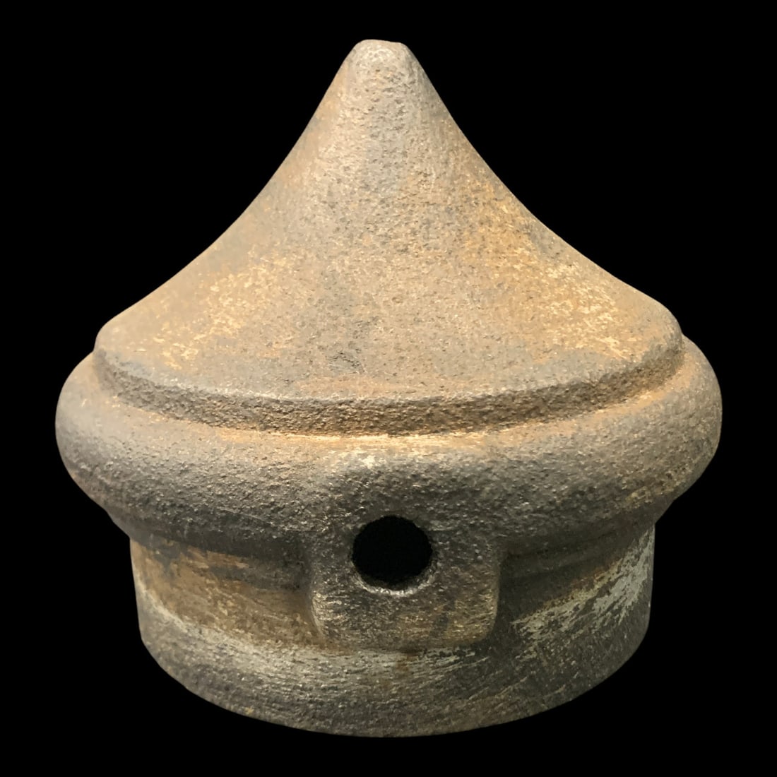 Antique Cast Iron Stove Finial: Antique Cast Iron Stove Finial Marked: 1457386" Tall