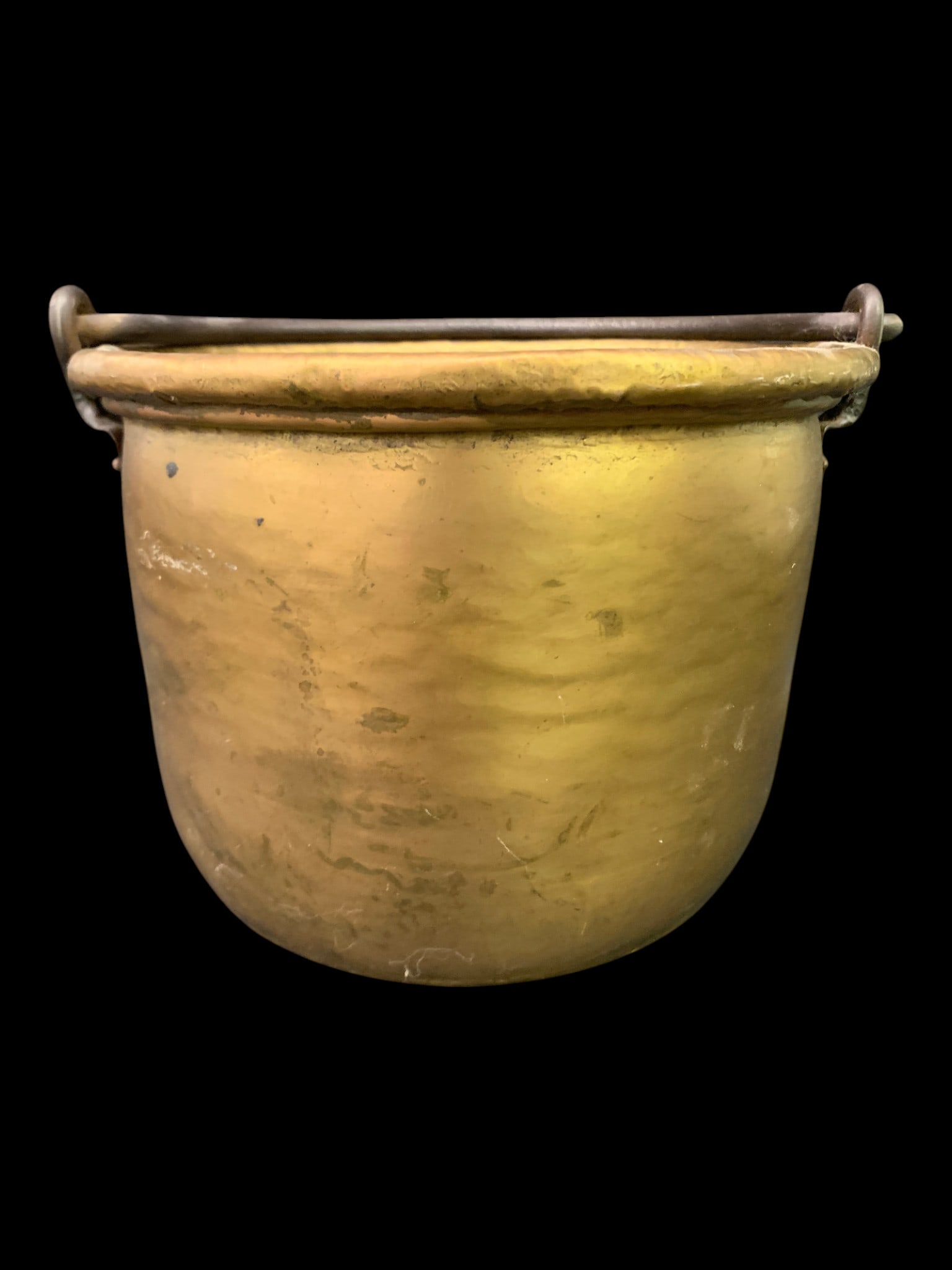 Antique Brass Pot - 2