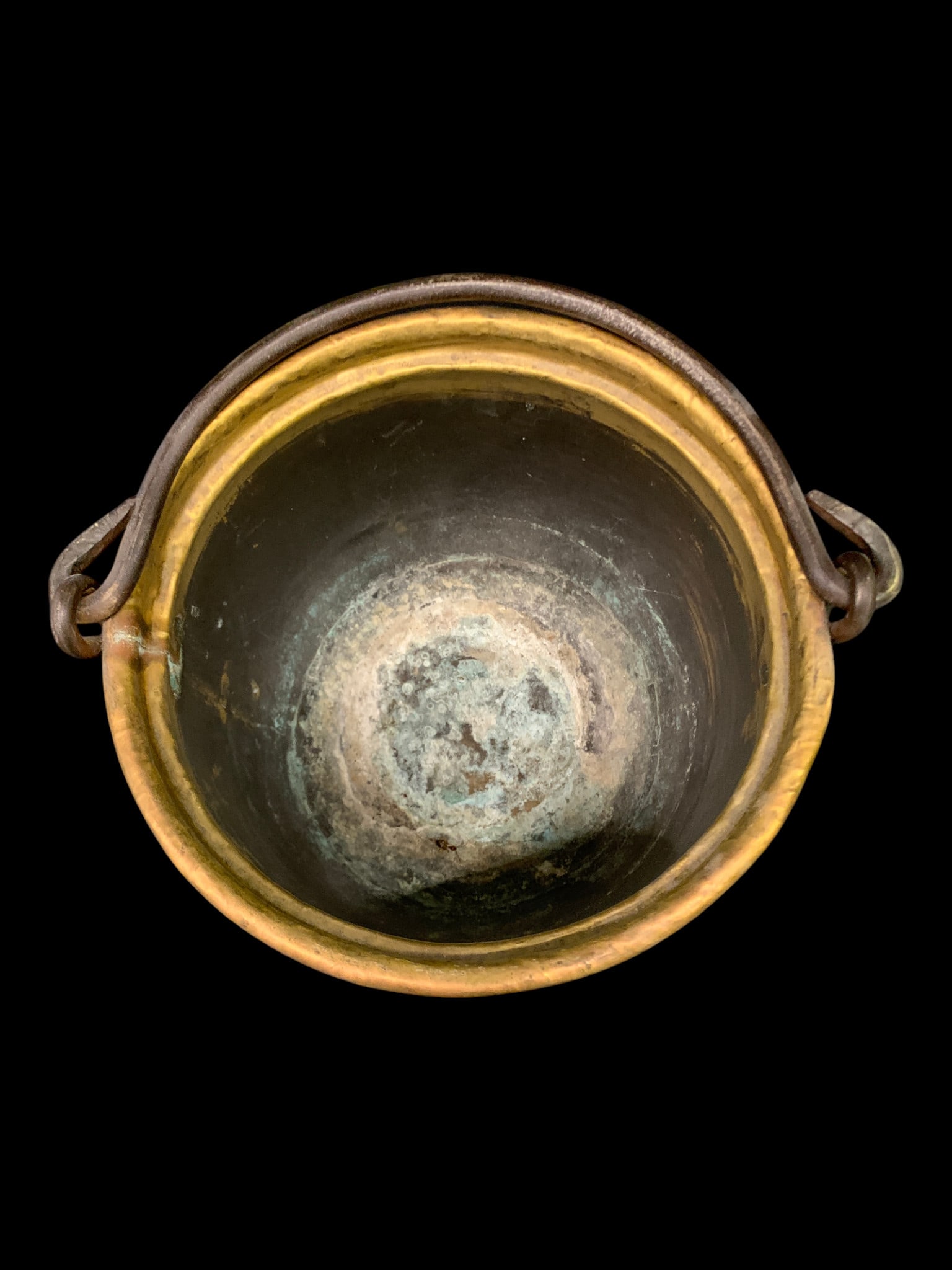 Antique Brass Pot - 6