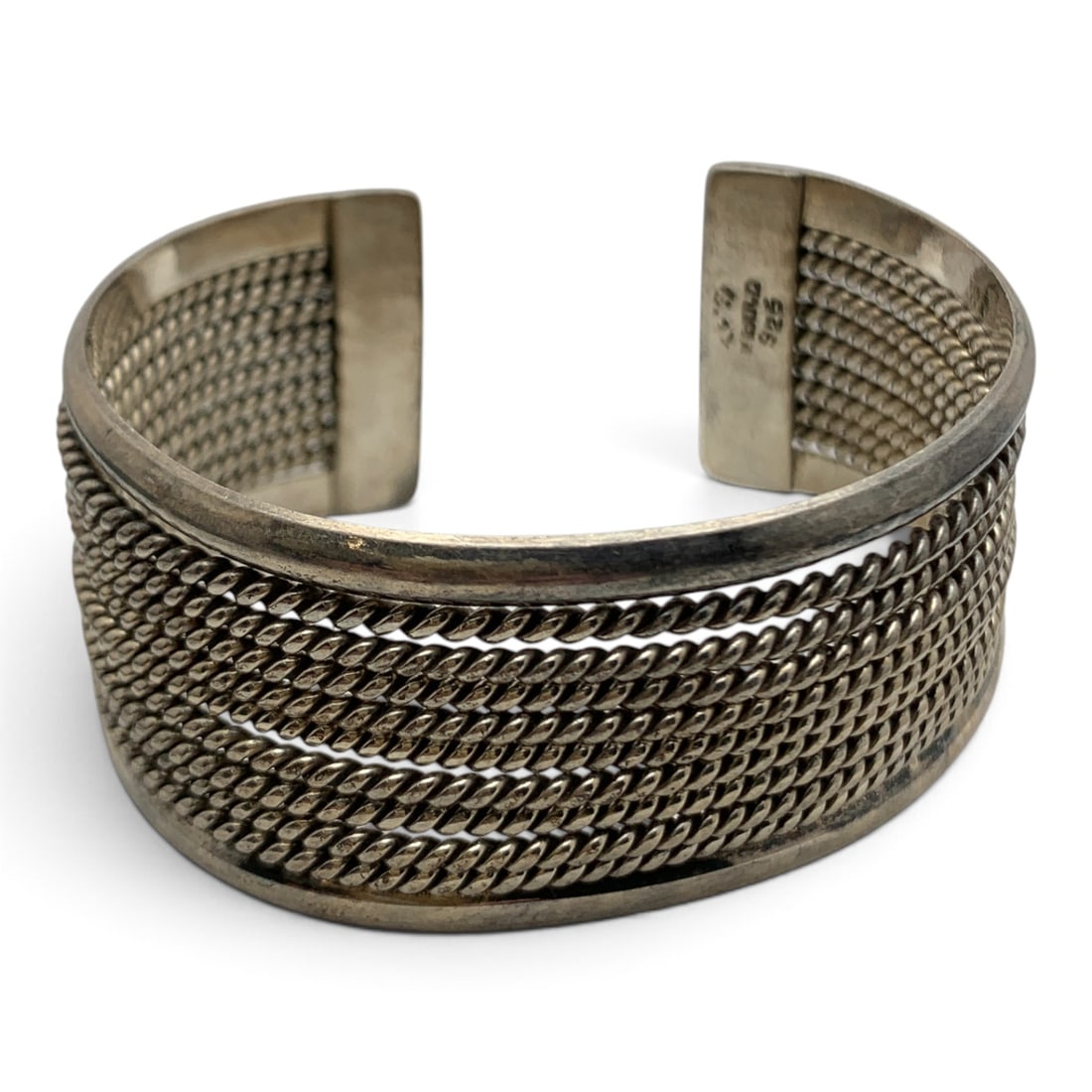 Vintage Mexico Sterling Silver Cuff Bracelet (1 of 6)