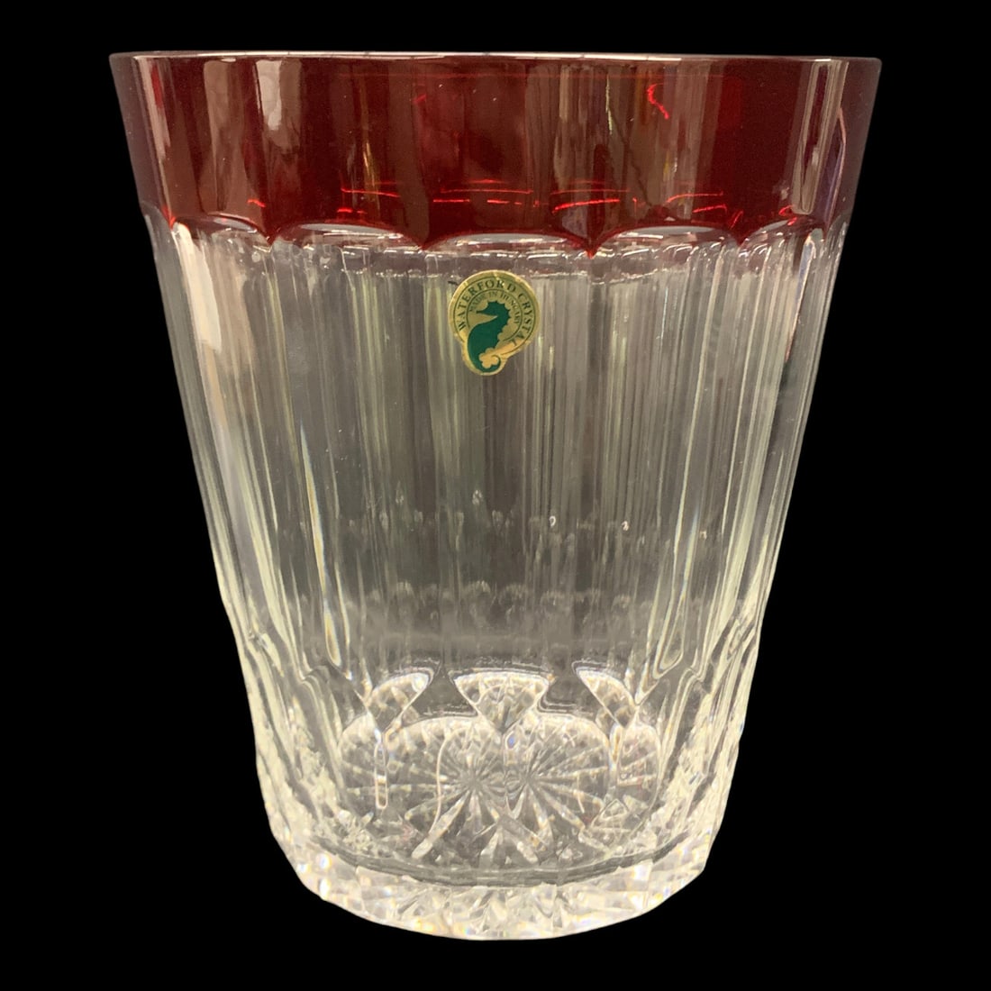 Retired Waterford Crystal "simple Red" Ice Bucket (1 of 8)