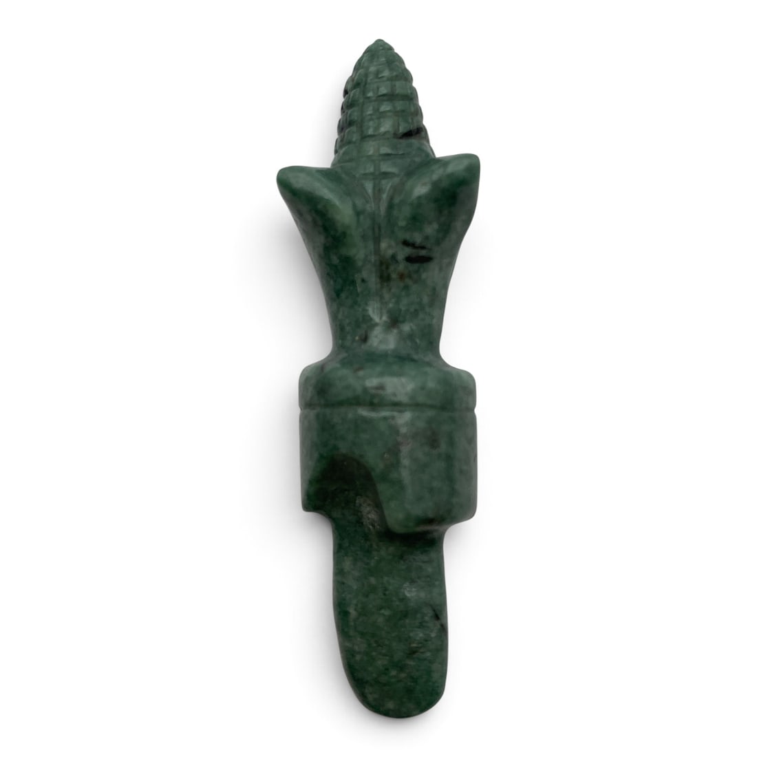 Carved Green Hard Stone Item (1 of 4)