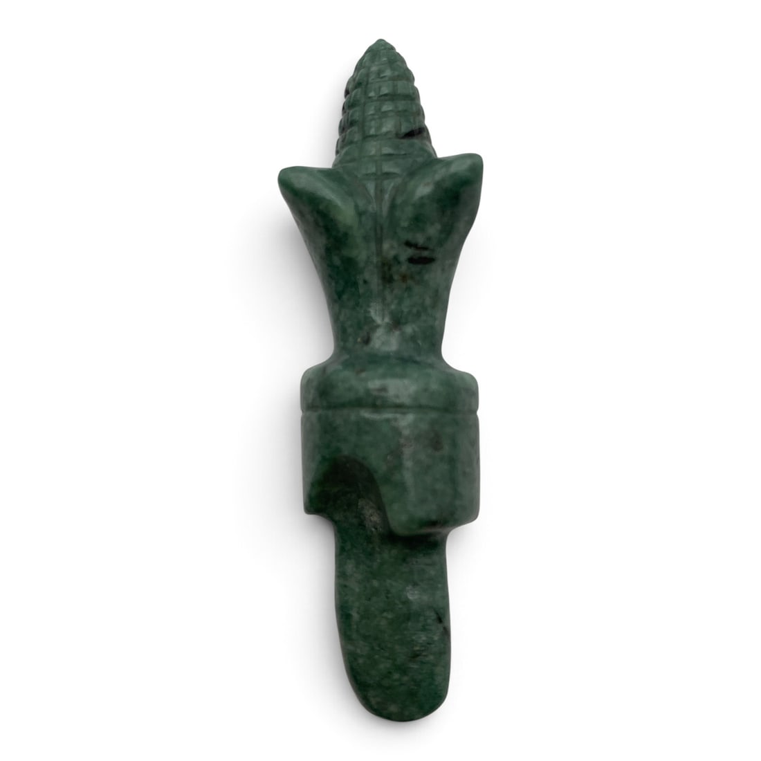 Carved Green Hard Stone Item - 2