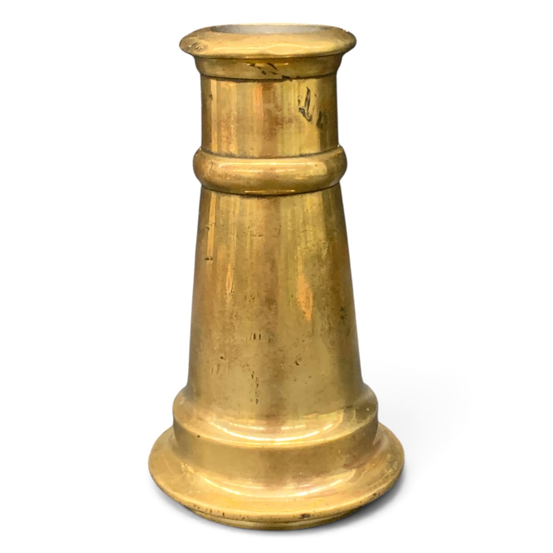 Antique Solid Brass Fire Hose Nozle Tip: Antique Solid Brass Fire Hose Nozzle Tip 5" Long