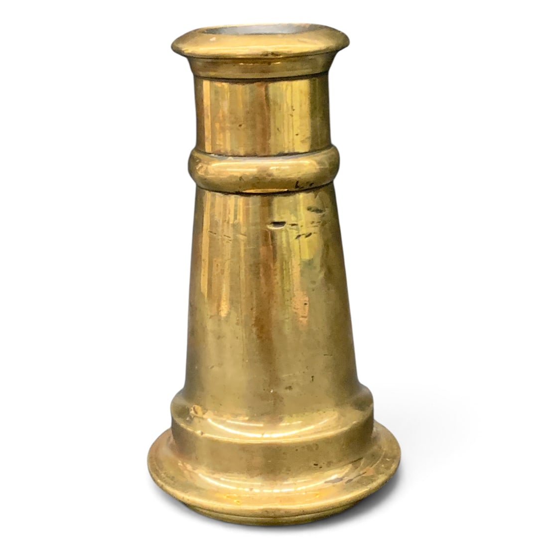 Antique Solid Brass Fire Hose Nozle Tip - 2
