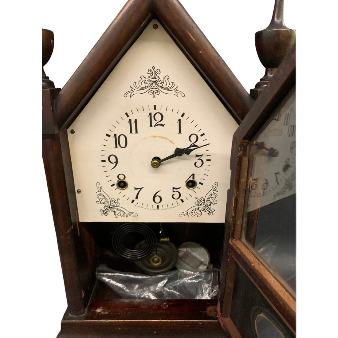 Antique Waterbury Sharp Gothic Steeple Clock - 3