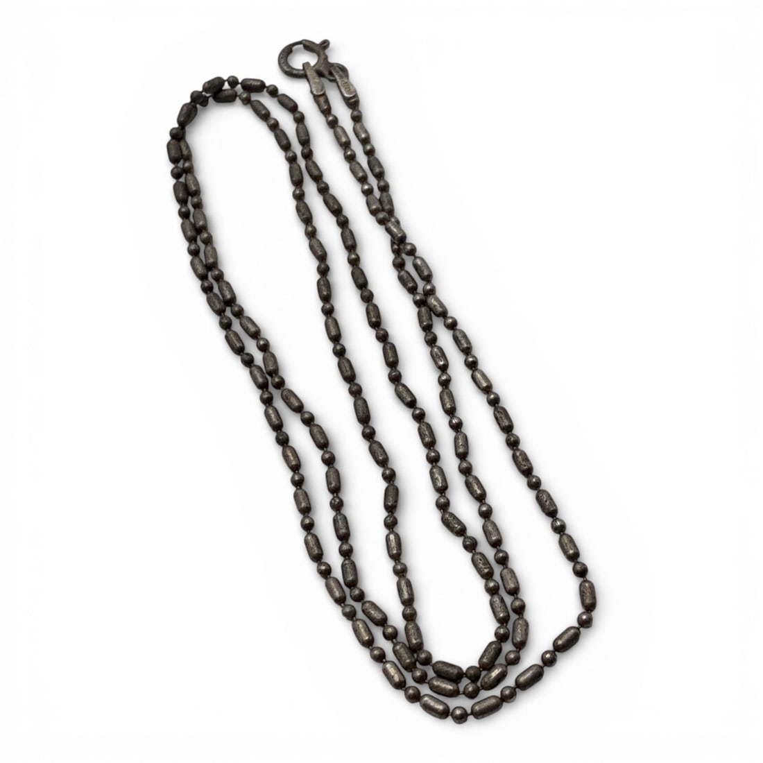 Sterling Silver Necklace: Marked 925 - 19 1/2" Long - 3.6 Grams