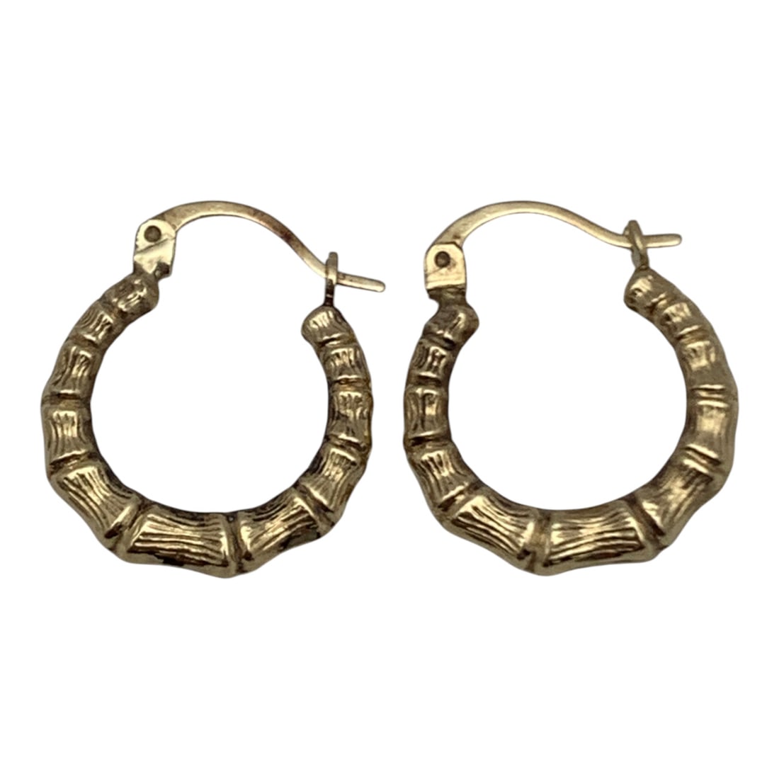 Pair Of 14k Yellow Gold Hoop Earrings (1 of 5)