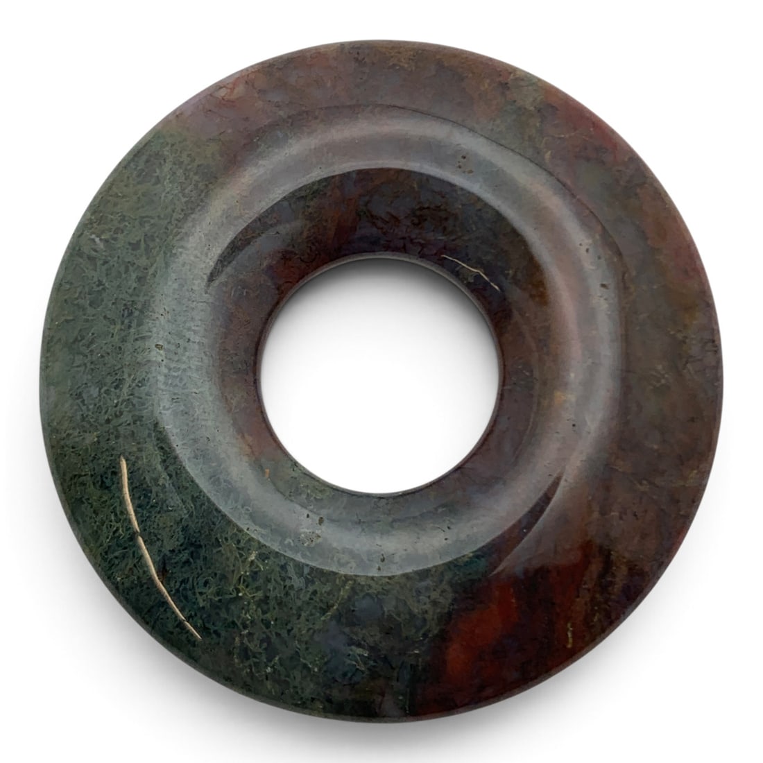 Two Tone Hard Stone Circular Pendant - 2