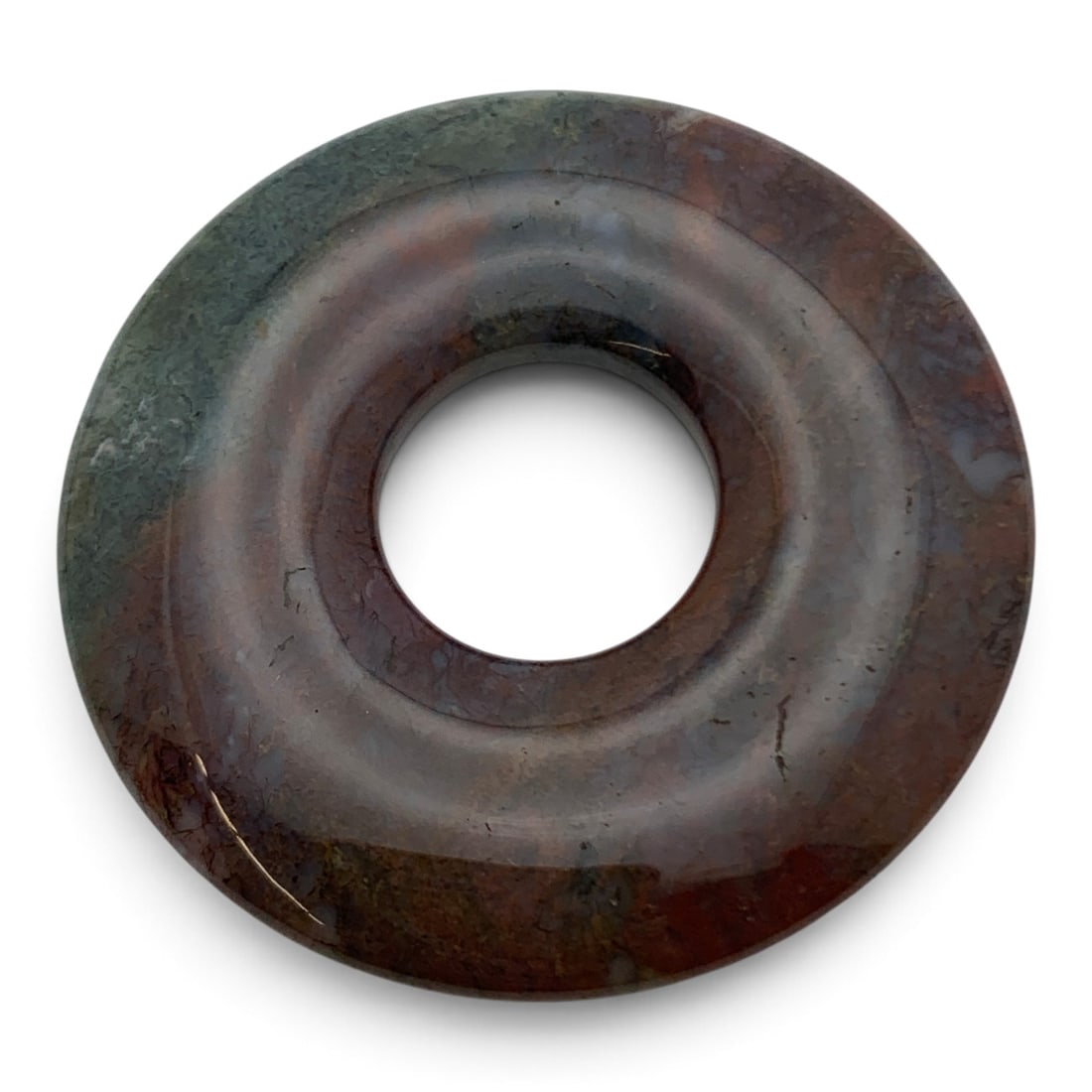 Two Tone Hard Stone Circular Pendant - 4