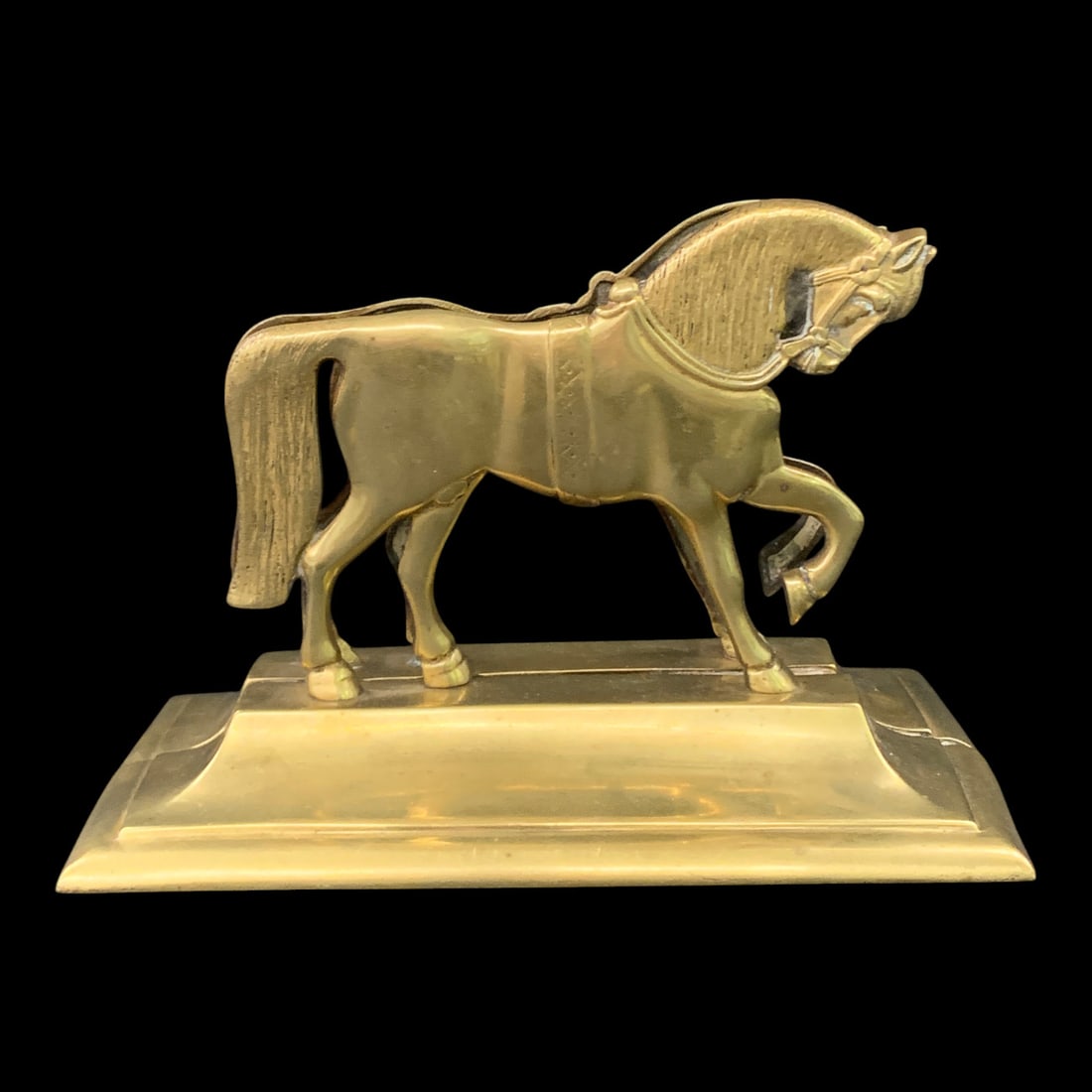 Pair Of W & P Brass Horse Bookends (1 of 8)