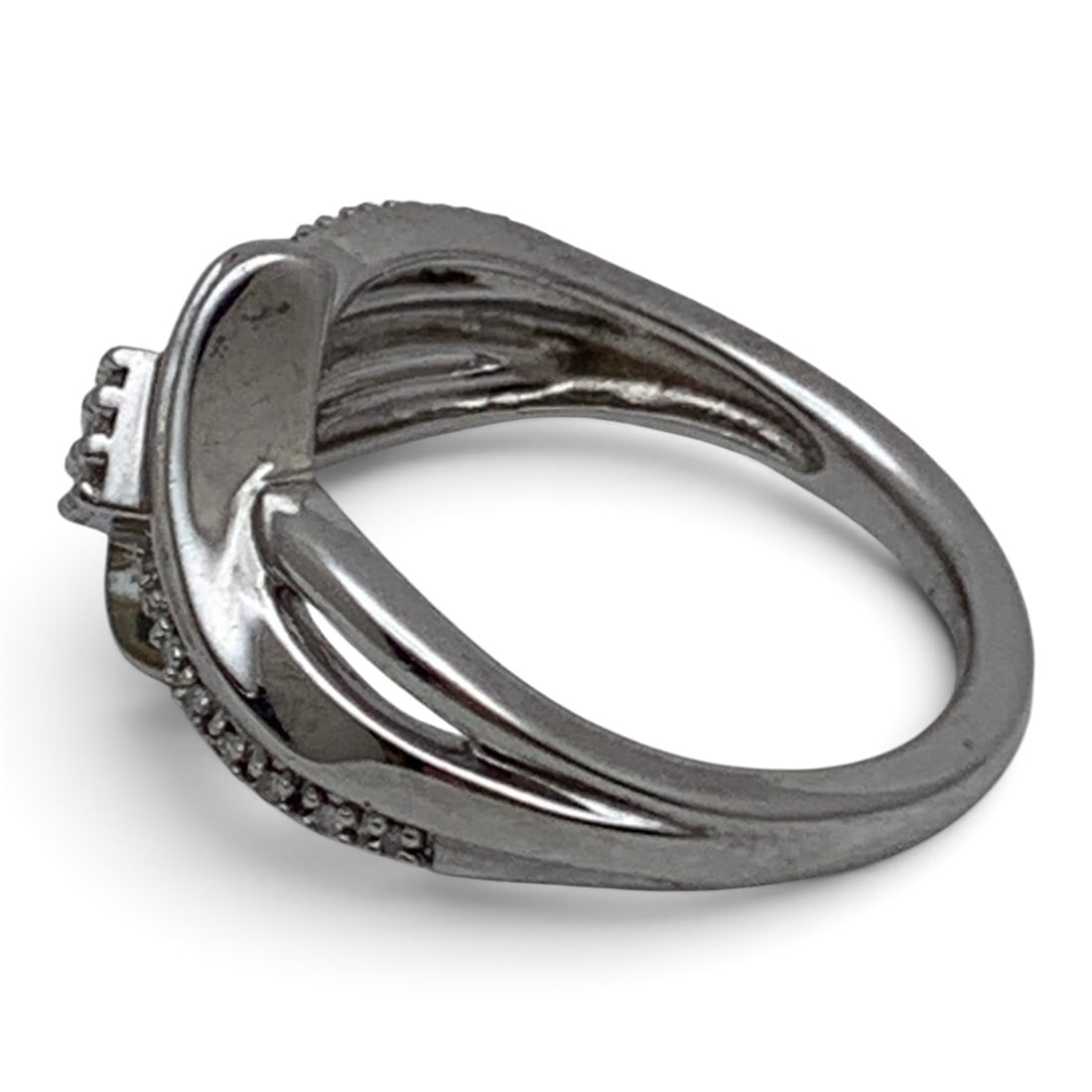 Sterling Silver & Diamond Ring - 2