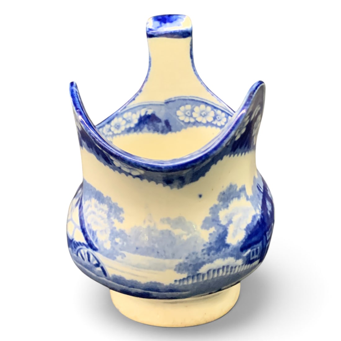 Vintage Earthenware Transferware Creamer - 2