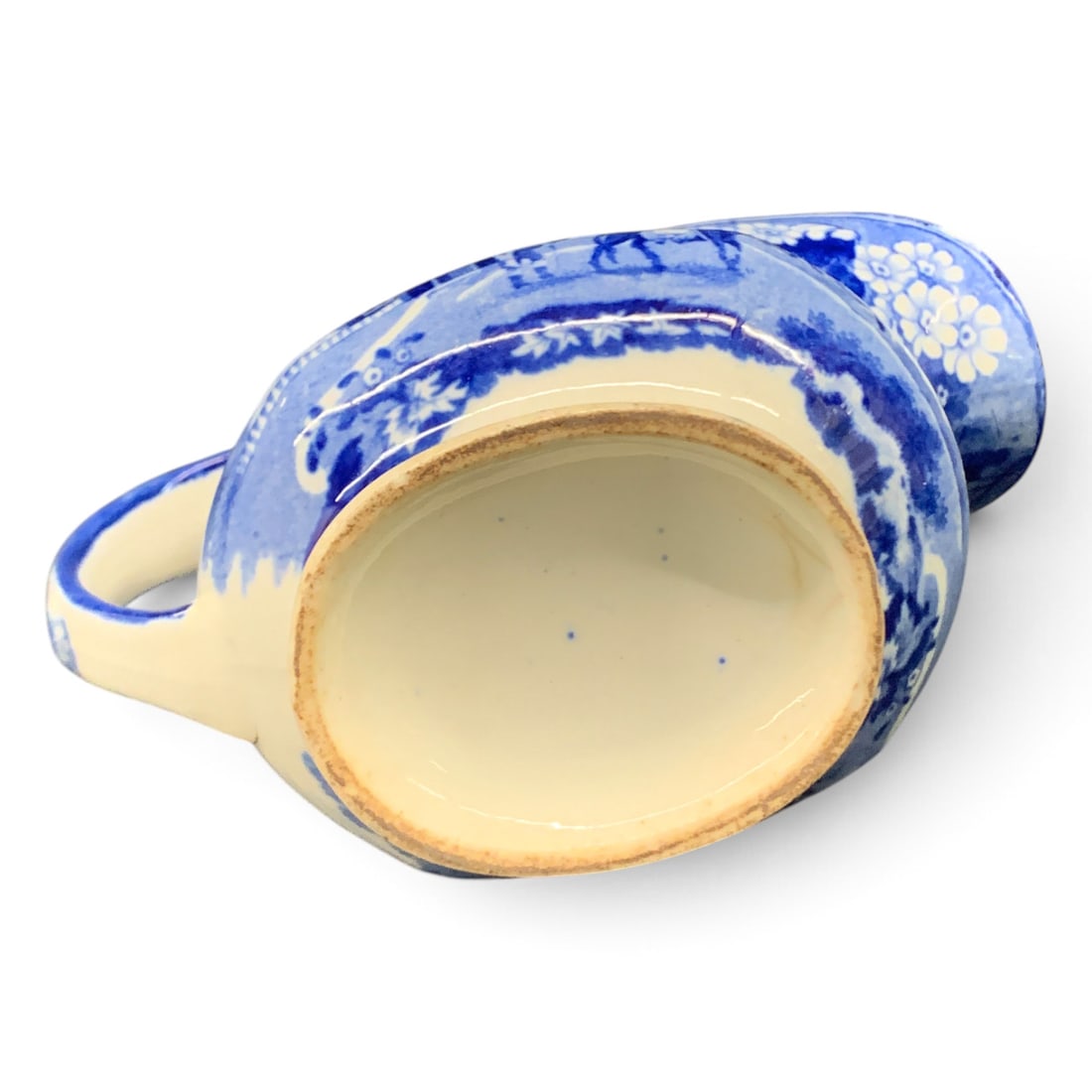 Vintage Earthenware Transferware Creamer - 6