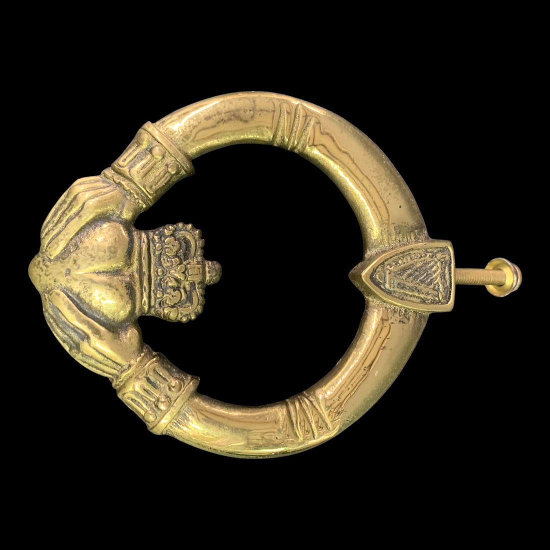 Brass Claddagh Door Knocker - 2
