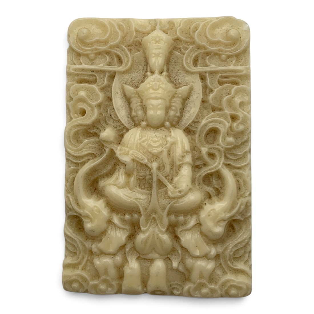 Carved Bone Plaque - 2